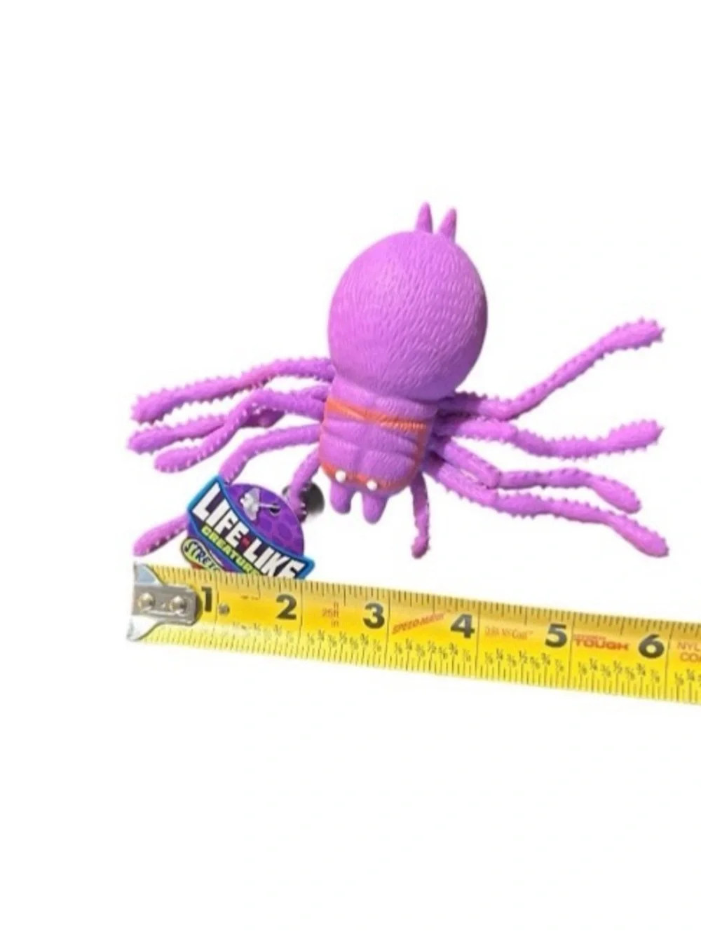 JA-RU Purple Spider Life-Like Stress Toy Stretchy Squish Sensory Squeeze Fidget